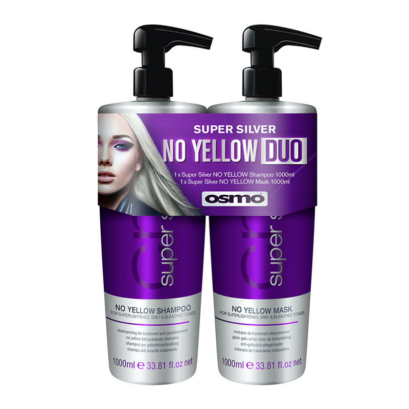 OSMO SUPER SILVER NO YELLOW SHAMPOO & MASK DUO PACK 1 LITRE
