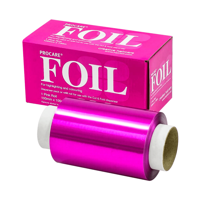 PREMIUM PINK COLOURED FOIL 100MM X 100M