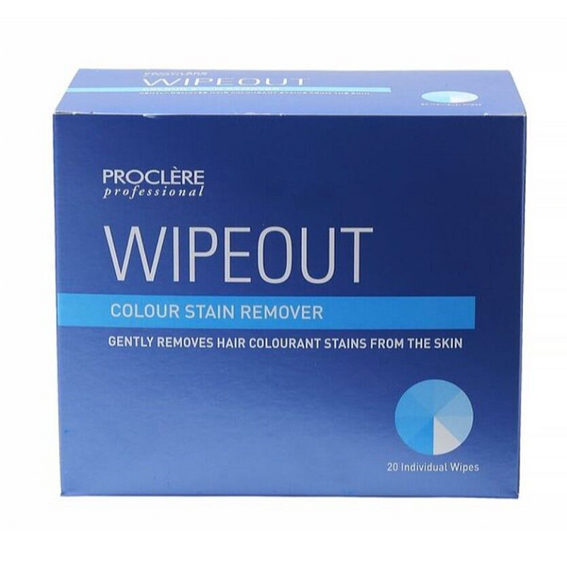 Proclere Wipeout Colour Remove Wipes 20 Pack